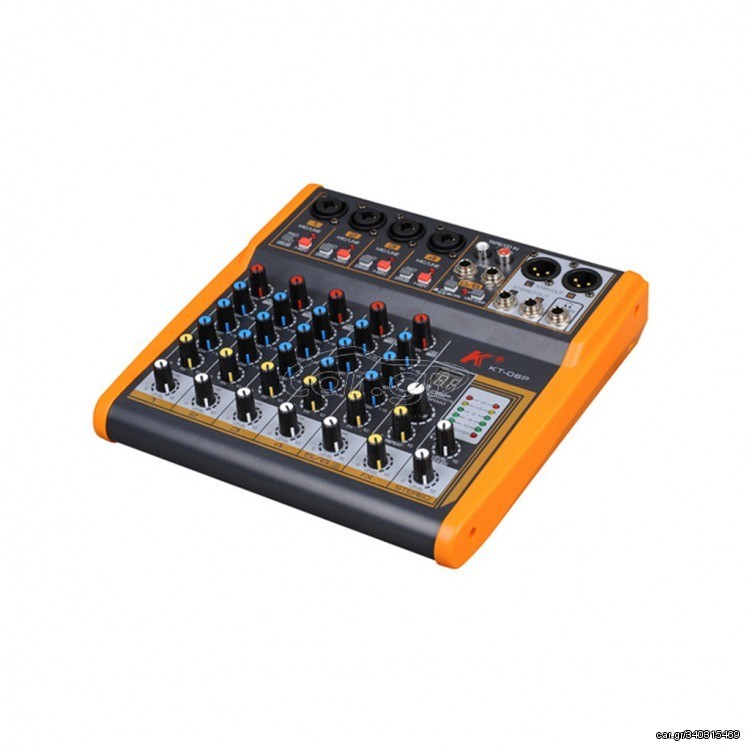 ΚΟΝΣΟΛΑ ΗΧΟΥ 6 ΚΑΝΑΛΙΩΝ, 16 bit DSP processor, Phantom Power