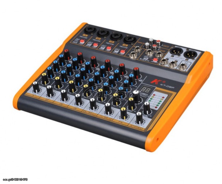 ΚΟΝΣΟΛΑ ΗΧΟΥ 8 ΚΑΝΑΛΙΩΝ, 16 bit DSP processor, Phantom Power