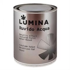 Χρώμα τεχνοτροπίας νερού μεταλλικό ασημί LUMINA RUVIDO 700gr