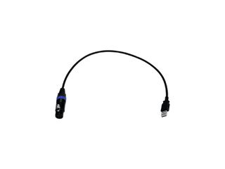 EUROLITE USB-DMX512 PRO Cable Interface with integrated processor for steady DMX output - Eurolite