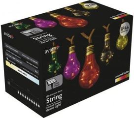 Avide Outdoor Multicolor Solar String 5m, IP44, 1,2V