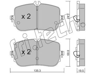 ΤΑΚ. MERCEDES A-CLASS (W177) A 220 18> \"E\" fri.tech. 1268.0