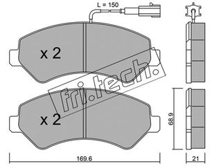 ΤΑΚ. FIAT DUCATO-PEUGEOT BOXER 2.3D 15> \"E\"   FRITECH fri.tech. 725.2