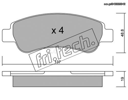 ΤΑΚ. CITROEN-FIAT-PEGEUOT   \"O\" FRITECH fri.tech. 726.0