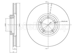 ΔΙΣΚ. FORD TRANSIT 2.0  (270*24) fri.tech. BD0268