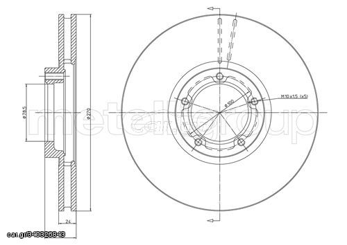 ΔΙΣΚ. FORD TRANSIT 2.0  (270*24) fri.tech. BD0268