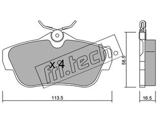 ΤΑΚ. CITR. JUMPY-FIAT SCUDO-PEGE. EXPERT 07-  \"O\"   FRITECH fri.tech. 728.0