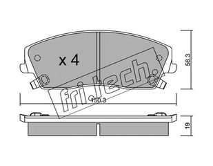 ΤΑΚ. CHRYSLER 300C     FRITECH \"E\" fri.tech. 732.0