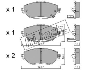 ΤΑΚ. TOYOTA C-HR 1.2,1.8Hybrid 16> \"Ε\" FRITECH fri.tech. 1088.0