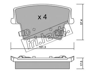 ΤΑΚ. CHRYSLER 300C     FRITECH \"O\" fri.tech. 734.0