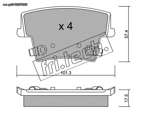 ΤΑΚ. CHRYSLER 300C     FRITECH \"O\" fri.tech. 734.0