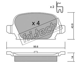 ΤΑΚ. OPEL CORSA C 1.8 FRITECH \"O\" fri.tech. 557.0