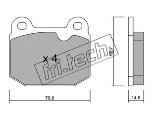 ΤΑΚ. OPEL SPEEDSTER 2.0 16V TURBO \"E\"  FRITECH fri.tech. 015.3