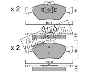 ΤΑΚ. FORD-MAZDA        FRITECH \"E\" fri.tech. 325.0