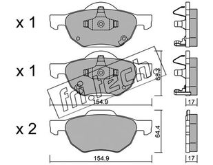 ΤΑΚ. HONDA ACCORD VIII 2.0 \"E\" FRITECH fri.tech. 746.0