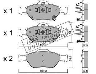 ΤΑΚ. TOYOTA YARIS 1.0,1.3 FRANCE \"E\" FRITECH fri.tech. 325.1