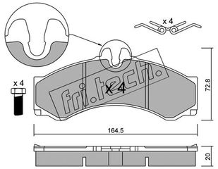 ΤΑΚ. MERCEDES SPRINTER 4-t <06 \"Ε\"    FRITECH fri.tech. 271.1