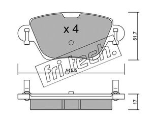 ΤΑΚ. FORD-RENAULT      FRITECH \"Ο\" fri.tech. 328.0