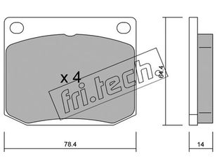 ΤΑΚ. SAAB 900 84-94 \"E\"     FRITECH fri.tech. 020.1