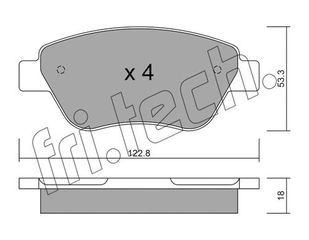 ΤΑΚ. FIAT DOBLO,IDEA 05- FRITECH   \"E\" fri.tech. 330.1