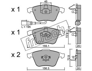 ΤΑΚ. AUDI-SEAT-VW    FRITECH \"E\" fri.tech. 565.2