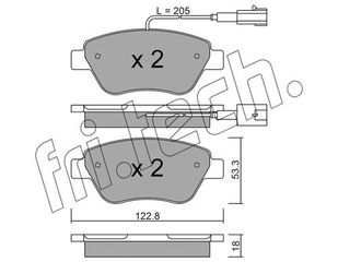 ΤΑΚ. ALFA ROMEO MITO-FIAT PUNTO EVO 09- \"E\"  FRITECH fri.tech. 330.3