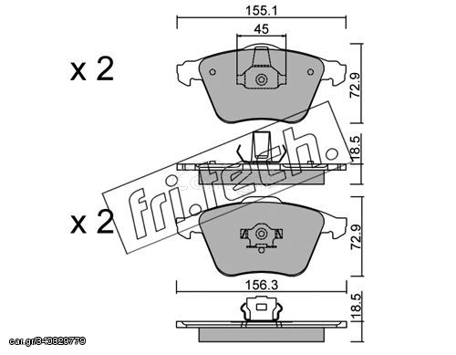 ΤΑΚ. FORD-OPEL-VOLVO   FRITECH \"E\" fri.tech. 565.3