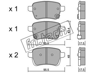 ΤΑΚ. FIAT 500L,TIPO-OPEL ADAM,CORSA E 13> \"O\" FRITECH fri.tech. 1036.0