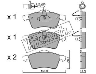 ΤΑΚ. VW TRANSPOTER IV 2.5 FRITECH E fri.tech. 272.1