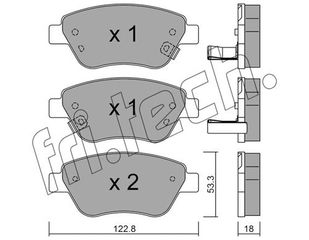 ΤΑΚΑΚΙΑ-PSA ADAM(M13) 1.4 12-19 (FRONT) fri.tech. 330.4