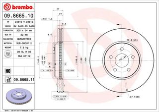 ΔΙΣΚ. FORD MONDEO III  (300*24) BRECO BS 8436