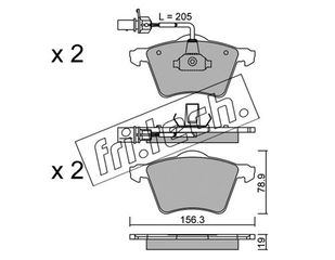 ΤΑΚ. VW TRANSPOTER IV 2.5  \"E\" fri.tech. 566.1