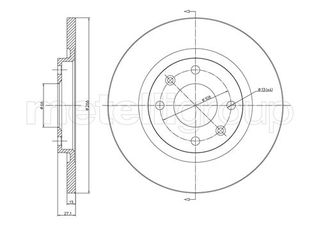 ΔΙΣΚ. CITROEN C2,C3 (266*13) fri.tech. BD0835