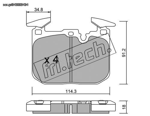 ΤΑΚ. BMW 3 (F30,F80) 316,318 11> \"E\"  FRITECH fri.tech. 1039.1