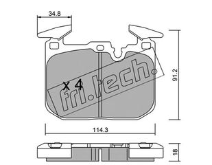 ΤΑΚ. BMW 3 (F30,F80) 316,318 11> \"E\"  FRITECH fri.tech. 1039.1