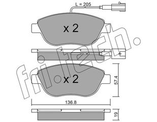 ΤΑΚ. FIAT BRAVO 1.4 T-JET,PUNTO EVO 1.4 16V-DELTA III \"E\" FRITEC fri.tech. 331.3