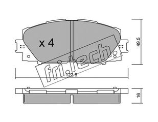 ΤΑΚ. TOYOTA PRIUS 1.8 16V HYBRID 09- \"E\"  FRITECH fri.tech. 761.1