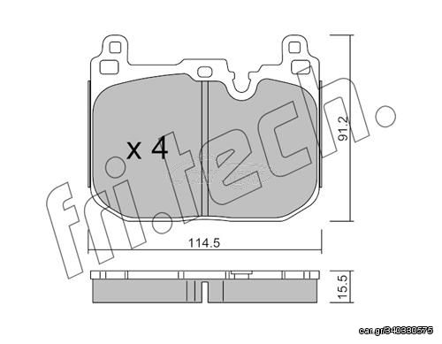 ΤΑΚ. BMW 1 (F40) -MINI (F60,F56) 19> \"E\" fri.tech. 1039.4