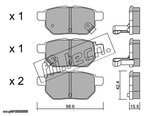 ΤΑΚ. TOYOTA YARIS 1.0,1.2  \"O\" FRITECH fri.tech. 762.0