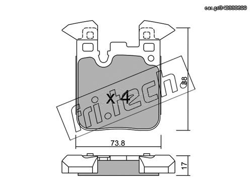 ΤΑΚΑΚΙΑ-BMW 1(E81) 116D 11- (REAR) fri.tech. 1040.0