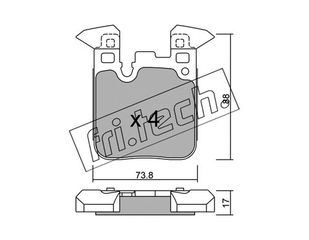 ΤΑΚΑΚΙΑ-BMW 1(E81) 116D 11- (REAR) fri.tech. 1040.0