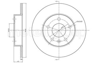 ΔΙΣΚ. OPEL ASTRA G,ZAFIRA ΠΙΣΩ (264*10) fri.tech. BD0840