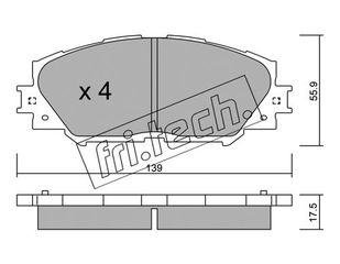 ΤΑΚ. TOYOTA RAV 4 III JAPAN \"E\" FRITECH fri.tech. 763.0