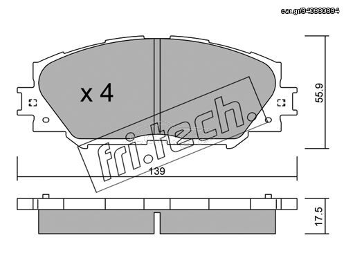 ΤΑΚ. TOYOTA RAV 4 III JAPAN \"E\" FRITECH fri.tech. 763.0