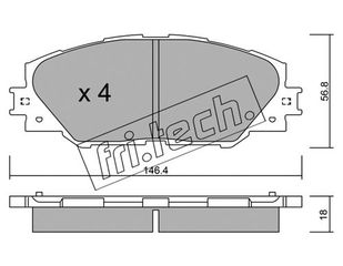 ΤΑΚ. TOYOTA RAV 4 III  FRITECH \"E\" fri.tech. 764.0