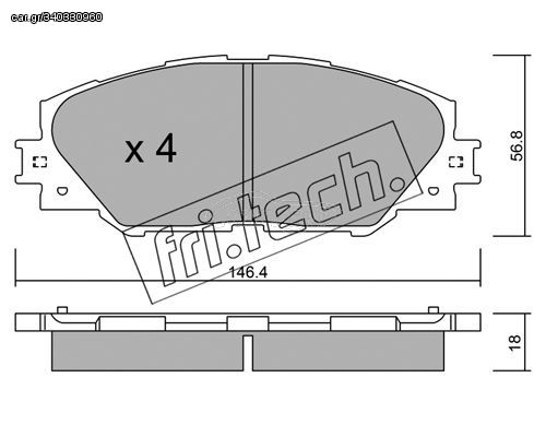 ΤΑΚ. TOYOTA RAV 4 III  FRITECH \"E\" fri.tech. 764.0