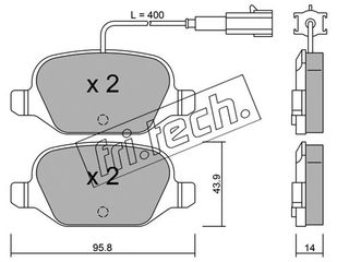 ΤΑΚ. FIAT 500 0.9,1.0 13- \"O\"  FRITECH fri.tech. 333.3