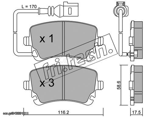 ΤΑΚ. VW TRANSPORTER    FRITECH \"O\" fri.tech. 570.0