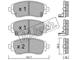 ΤΑΚ. COROLLA 1.4,1.6 97-02 \"E\" FRITECH fri.tech. 766.0