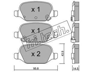 ΤΑΚΑΚΙΑ-FCA PANDA(312,319) 1.3 D MULTI 12- (REAR) fri.tech. 333.5